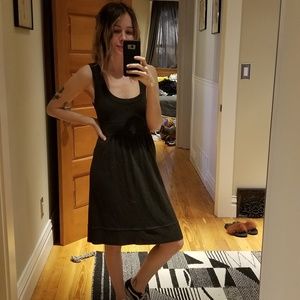 Velvet anthropologie P Gray dress